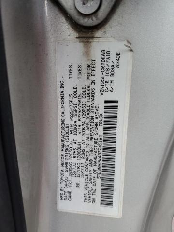 5TESN92N43Z245184 - 2003 TOYOTA TACOMA XTRACAB PRERUNNER 银色 照片 12