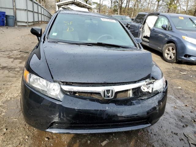 1HGFA16888L108324 - 2008 HONDA CIVIC EX BLACK photo 5