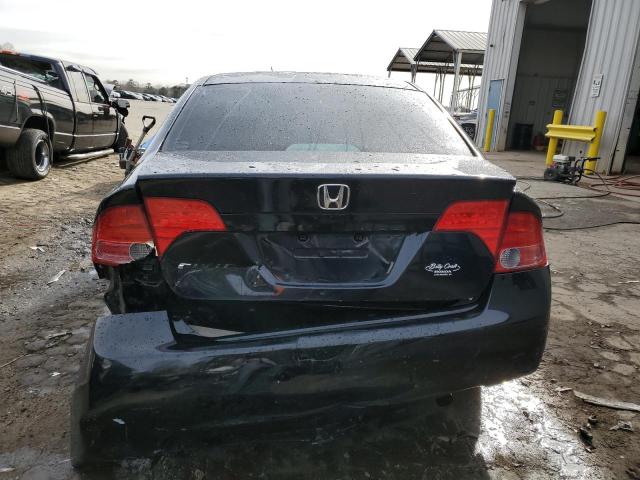 1HGFA16888L108324 - 2008 HONDA CIVIC EX BLACK photo 6