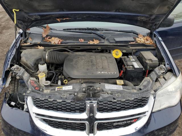 2C4RDGBGXER327193 - 2014 DODGE GRAND CARA SE BLUE photo 12