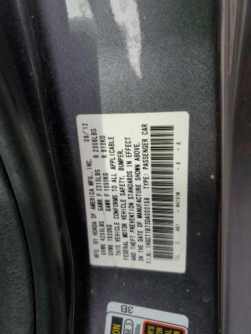 1HGCT1B73DA000158 - 2013 HONDA ACCORD EX GRAY photo 13