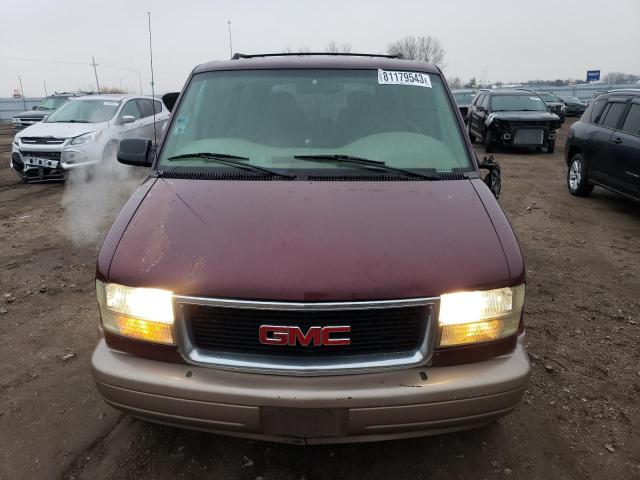 1GKEL19W51B522871 - 2001 GMC SAFARI XT MAROON photo 5