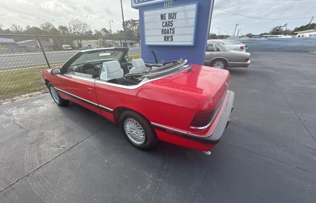 1C3XU4531NF250109 - 1992 CHRYSLER LEBARON RED photo 3