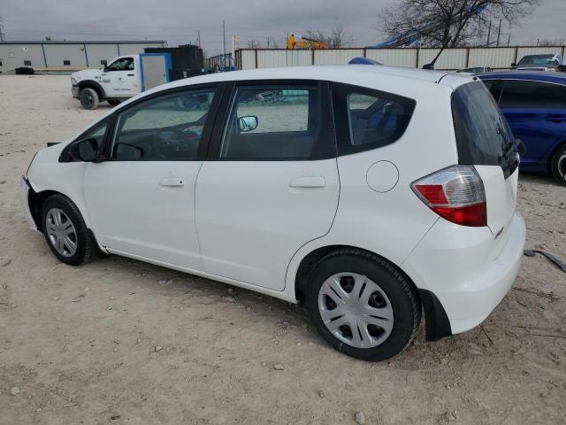 JHMGE8H21AS006107 - 2010 HONDA FIT WHITE photo 2