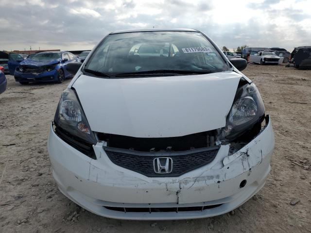JHMGE8H21AS006107 - 2010 HONDA FIT WHITE photo 5