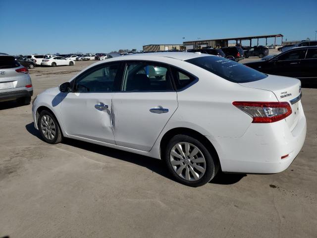 3N1AB7AP3FL656260 - 2015 NISSAN SENTRA S WHITE photo 2