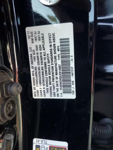 7FARW2H52JE014507 - 2018 HONDA CR-V EX أسود صورة 14