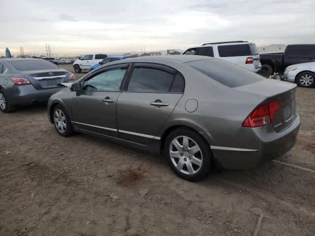 1HGFA165X8L014466 - 2008 HONDA CIVIC LX BROWN photo 2