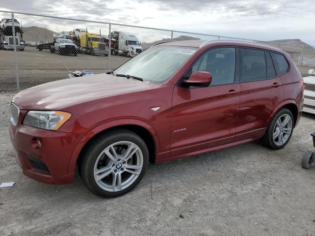 5UXWX9C51E0D16842 - 2014 BMW X3 XDRIVE28I BURGUNDY photo 1