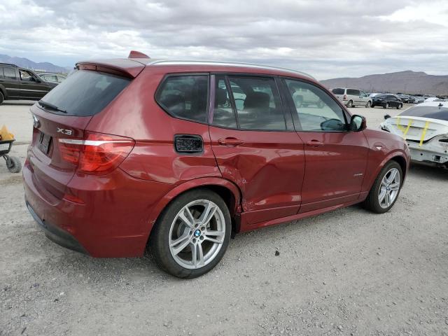 5UXWX9C51E0D16842 - 2014 BMW X3 XDRIVE28I BURGUNDY photo 3