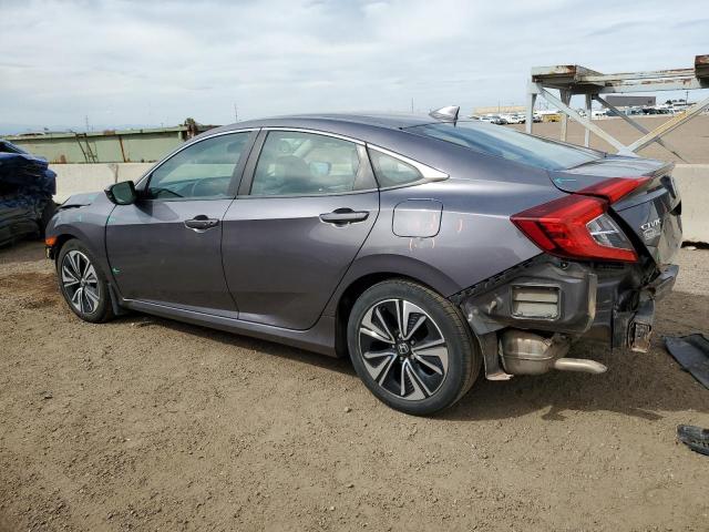 19XFC1F72JE000411 - 2018 HONDA CIVIC EXL رمادي صورة 2