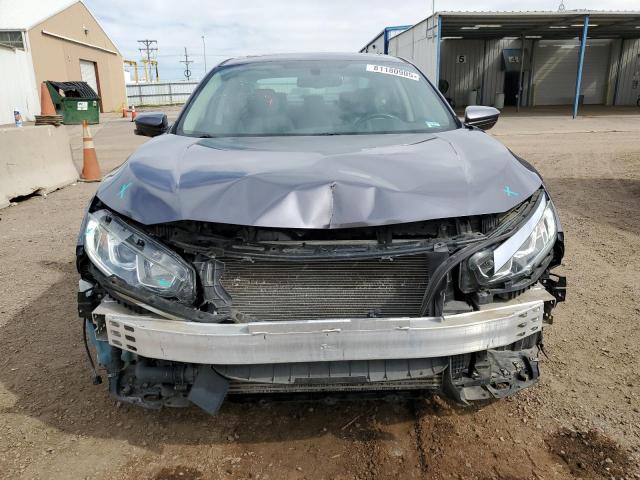 19XFC1F72JE000411 - 2018 HONDA CIVIC EXL رمادي صورة 5