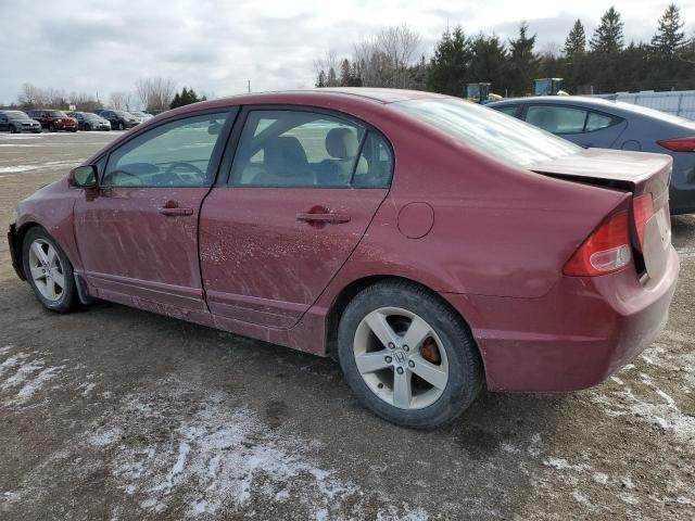 2HGFA16877H020067 - 2007 HONDA CIVIC EX RED photo 2