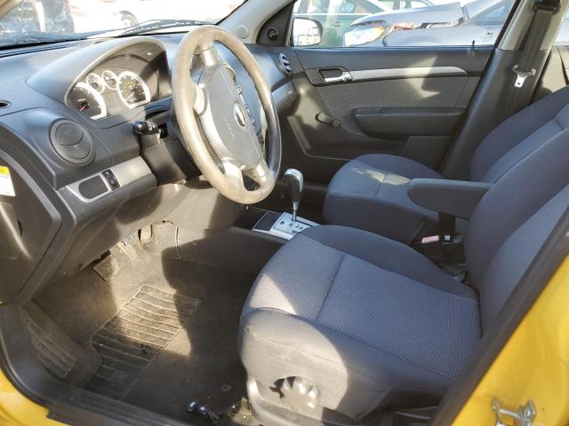 KL1TD5DE4AB045296 - 2010 CHEVROLET AVEO LS YELLOW photo 7