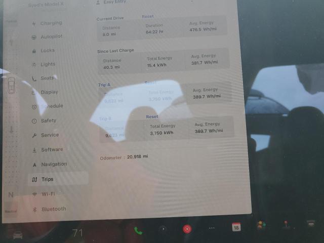 7SAXCDE57PF386951 - 2023 TESLA MODEL X 灰色 照片 9