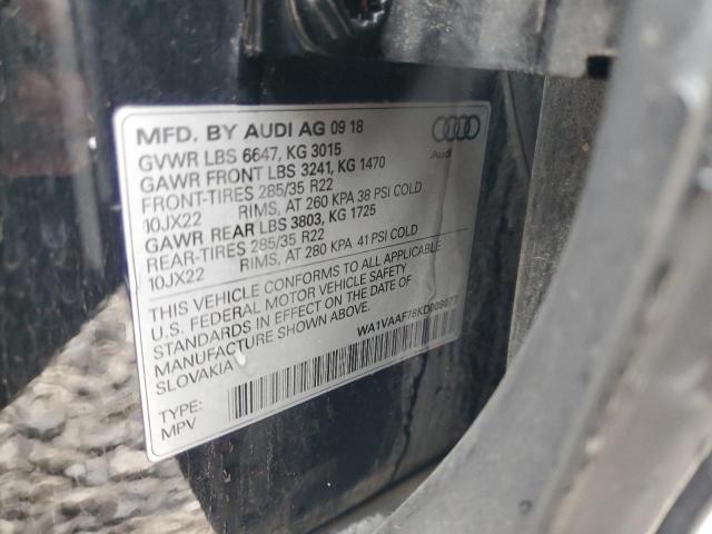WA1VAAF78KD009077 - 2019 AUDI Q7 PRESTIGE 黑色 照片 13
