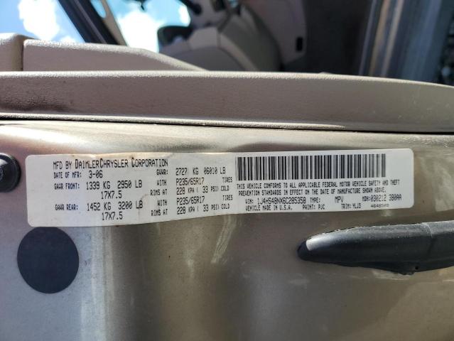 1J4HS48NX6C285358 - 2006 JEEP GRAND CHER LAREDO Marrón foto 12