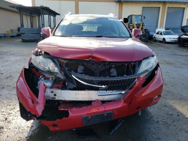 2T2BK1BA4CC148799 - 2012 LEXUS RX 350 RED photo 5