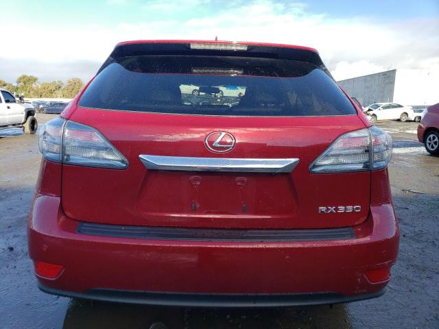 2T2BK1BA4CC148799 - 2012 LEXUS RX 350 RED photo 6