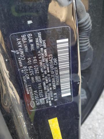 KMHGN4JE4FU059423 - 2015 HYUNDAI GENESIS 3.8L 黑色 照片 12