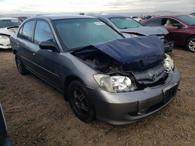 1HGES165X4L012302 - 2004 HONDA CIVIC LX GRAY photo 4