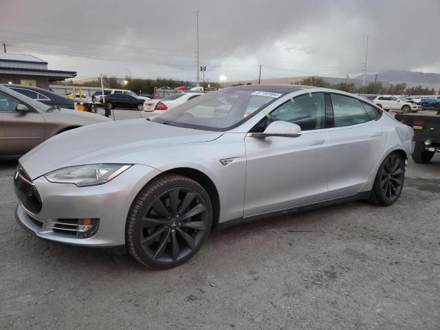 5YJSA1DP1DFP25603 - 2013 TESLA MODEL S SILVER photo 1