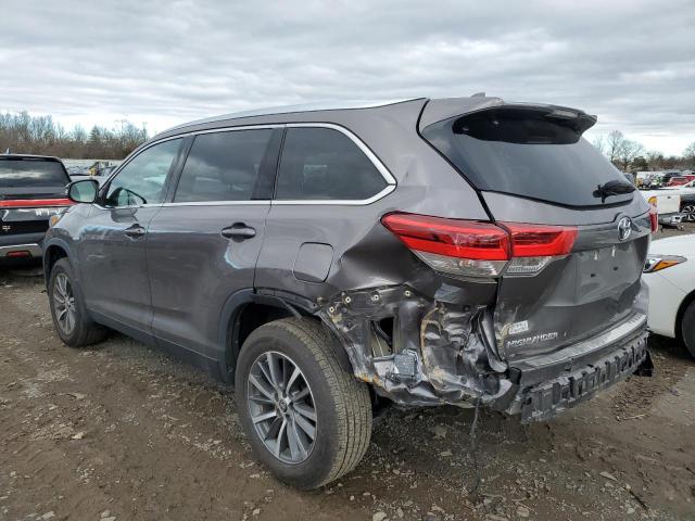 5TDJZRFH1KS630041 - 2019 TOYOTA HIGHLANDER SE GRAY photo 2