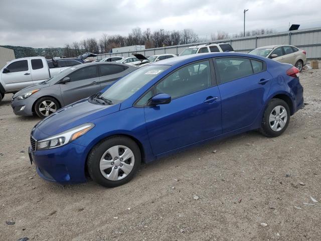 3KPFK4A71HE072660 - 2017 KIA FORTE LX BLUE photo 1