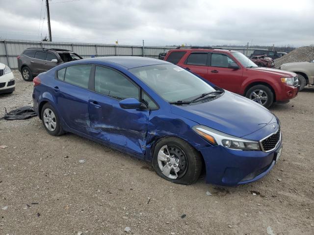 3KPFK4A71HE072660 - 2017 KIA FORTE LX BLUE photo 4