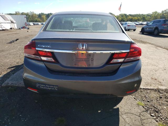 2HGFB2F9XDH568880 - 2013 HONDA CIVIC EXL Մոխրագույն լուսանկար 6