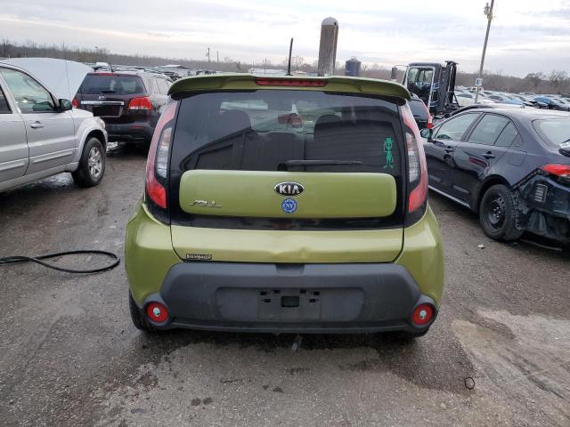 KNDJN2A24F7781736 - 2015 KIA SOUL GREEN photo 6