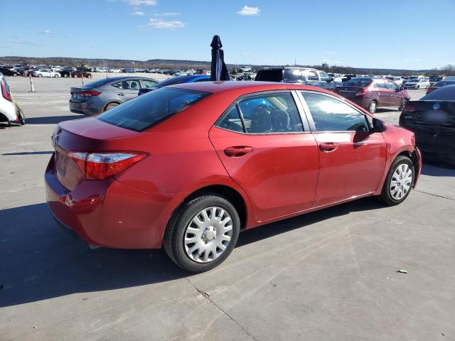 5YFBURHE7FP257995 - 2015 TOYOTA COROLLA L RED photo 3