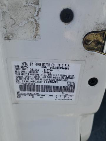 1LNLM81W2PY608631 - 1993 LINCOLN TOWN CAR EXECUTIVE WHITE photo 12