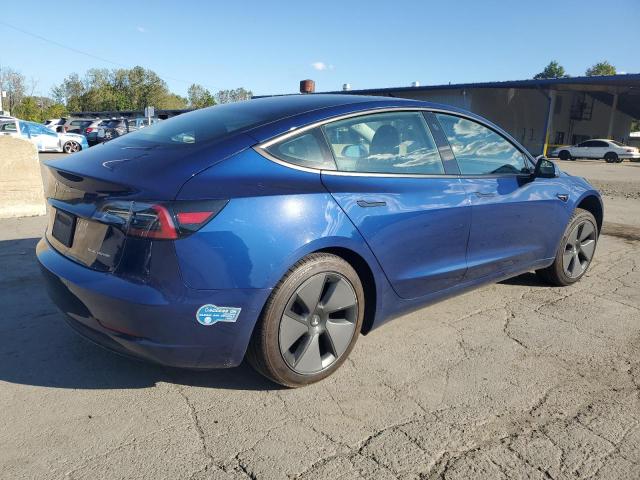 5YJ3E1EB4MF939030 - 2021 TESLA MODEL 3 ლურჯი ფოტო 3