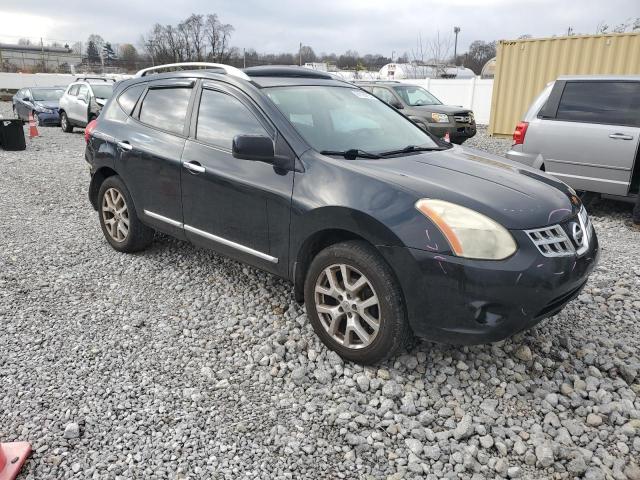 JN8AS5MV5BW281699 - 2011 NISSAN ROGUE S BLACK photo 4