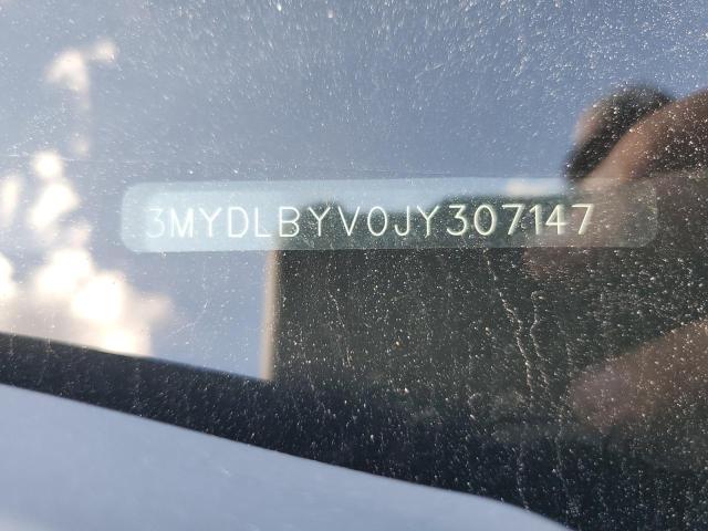 3MYDLBYV0JY307147 - 2018 TOYOTA YARIS IA შავი ფოტო 12