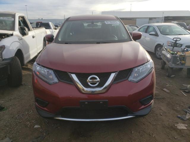5N1AT2MT1GC915729 - 2016 NISSAN ROGUE S RED photo 5