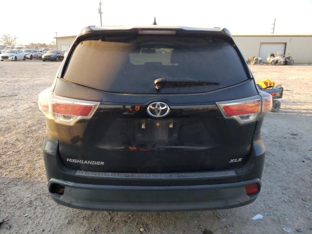 5TDKKRFH2GS139297 - 2016 TOYOTA HIGHLANDER XLE BLACK photo 6