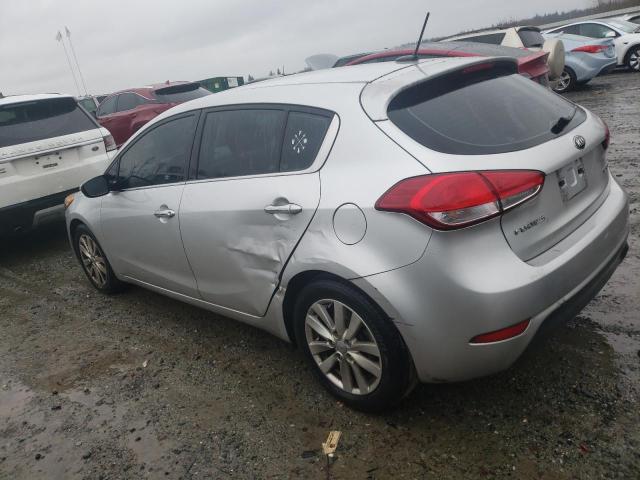 KNAFX5A81F5287851 - 2015 KIA FORTE EX SILVER photo 2