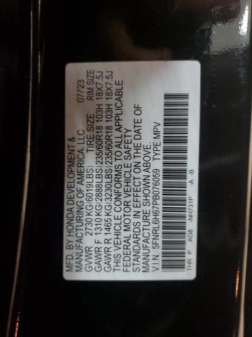 5FNRL6H67PB076059 - 2023 HONDA ODYSSEY EXL 黑色 照片 14