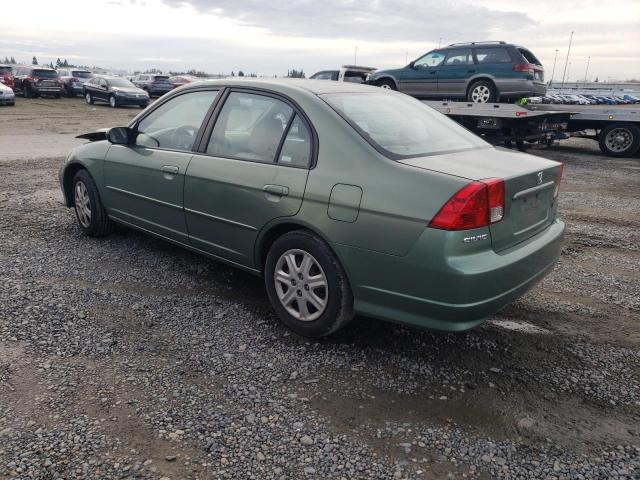 2HGES16584H535752 - 2004 HONDA CIVIC LX GREEN photo 2