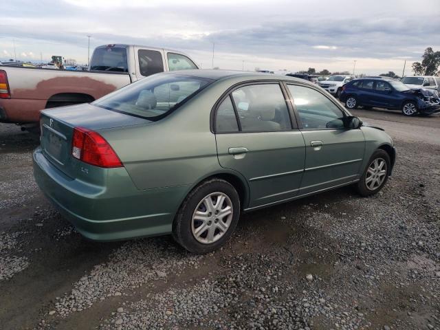 2HGES16584H535752 - 2004 HONDA CIVIC LX GREEN photo 3