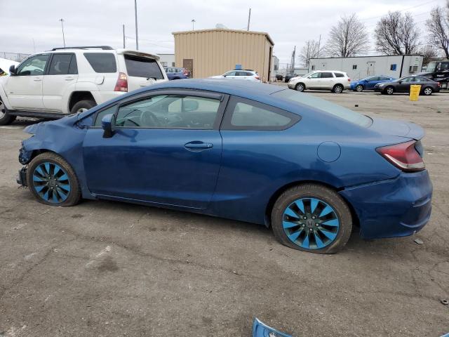 2HGFG3B53EH503848 - 2014 HONDA CIVIC LX BLUE photo 2