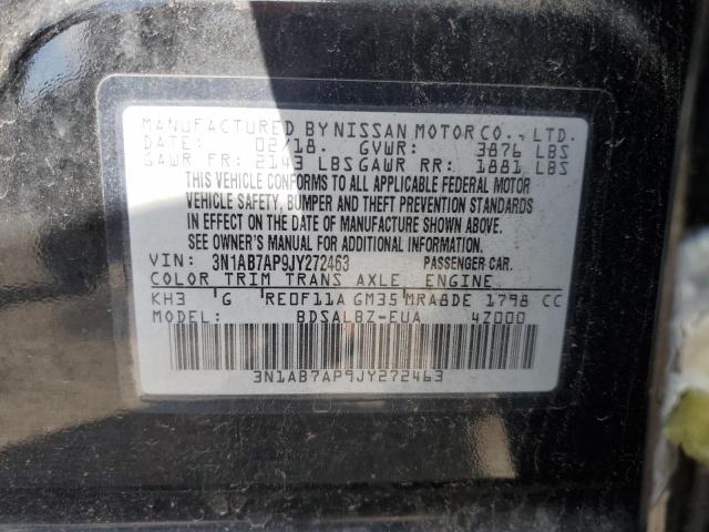 3N1AB7AP9JY272463 - 2018 NISSAN SENTRA S Qara foto 13