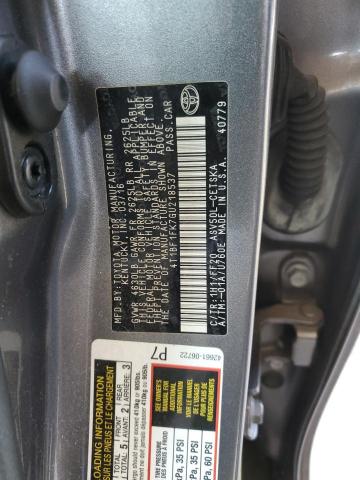 4T1BF1FK7GU218537 - 2016 TOYOTA CAMRY LE Сірий фото 12