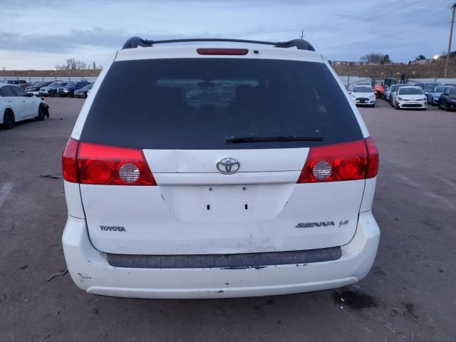 5TDZK23C48S139396 - 2008 TOYOTA SIENNA CE WHITE photo 6