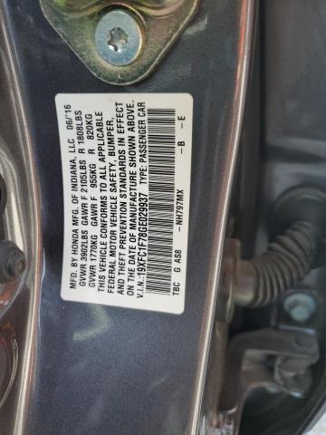 19XFC1F78GE029937 - 2016 HONDA CIVIC EXL Boz foto 12