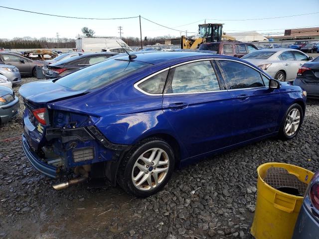 3FA6P0HD3FR172521 - 2015 FORD FUSION SE BLUE photo 3