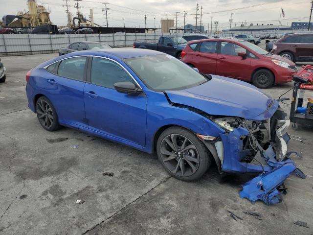 2HGFC2F81LH559102 - 2020 HONDA CIVIC SPORT BLUE photo 4