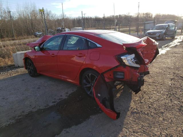2HGFC2F87LH502516 - 2020 HONDA CIVIC SPORT 红色 照片 2